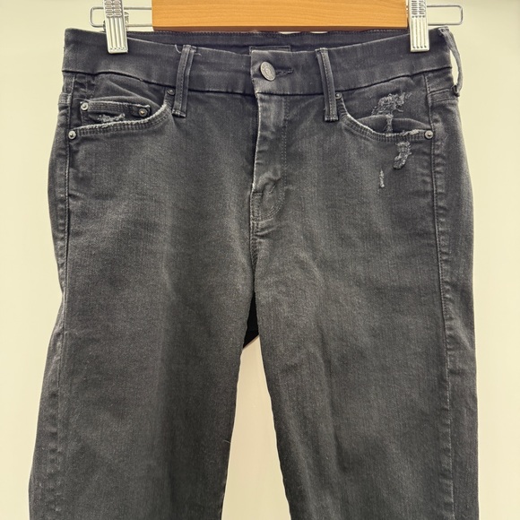 Mother Denim The Looker Ankle Fray Skinny Jeans in Guilty As Sin Sz 25 Gray Wash - Picture 4 of 16